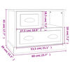 vidaXL Nachttisch Sonoma-Eiche 60x39x45 cm