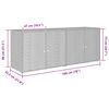 vidaXL Gartenschrank Schwarz 198 x 55,5 x 80 cm Poly Rattan