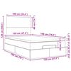 vidaXL Ottoman-Bett mit Matratze Schwarz 120x190 cm Stoff