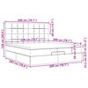 vidaXL Ottoman-Bett mit Matratzen Rosa 200x200 cm Samt