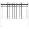 vidaXL Ringzaun TILBURG 200 x 166 cm Pulverbeschichteter Stahl Schwarz