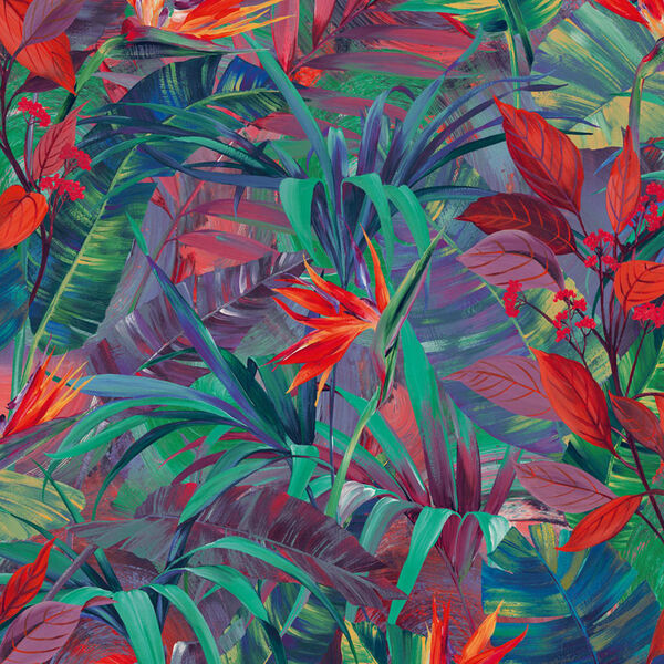 DUTCH WALLCOVERINGS Tapete Paradise Flower Gr&uuml;n