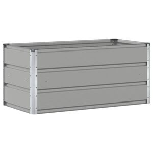 vidaXL Pflanzk&uuml;bel Hellgrau 100 x 50 x 45 cm Verzinkter Stahl