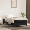 vidaXL Boxspringbettgestell Schwarz 90x200 cm Samt