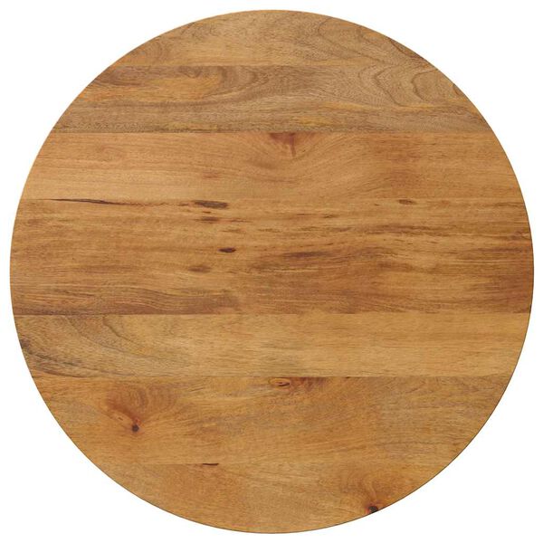 vidaXL Tischplatte &Oslash; 70x2,5 cm Rund Massivholz Mango