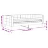 vidaXL Tagesbett mit Matratze Schwarz 90x190 cm Samt