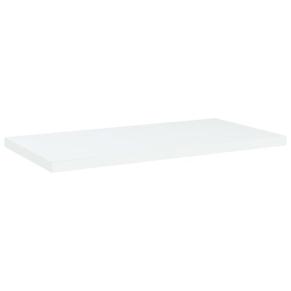 vidaXL B&uuml;cherregal-Bretter 8 Stk. Wei&szlig; 40x20x1,5 cm Holzwerkstoff