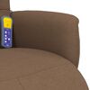 vidaXL Massagesessel mit Fu&szlig;teil Braun Stoff