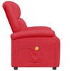vidaXL Massagesessel Rot Kunstleder