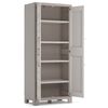 Keter Lagerschrank mit Regalb&ouml;den Gulliver Beige und Braun 182 cm