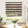vidaXL Doppelrollo Braun 100x150 cm Stoffbreite 95,9 cm Polyester