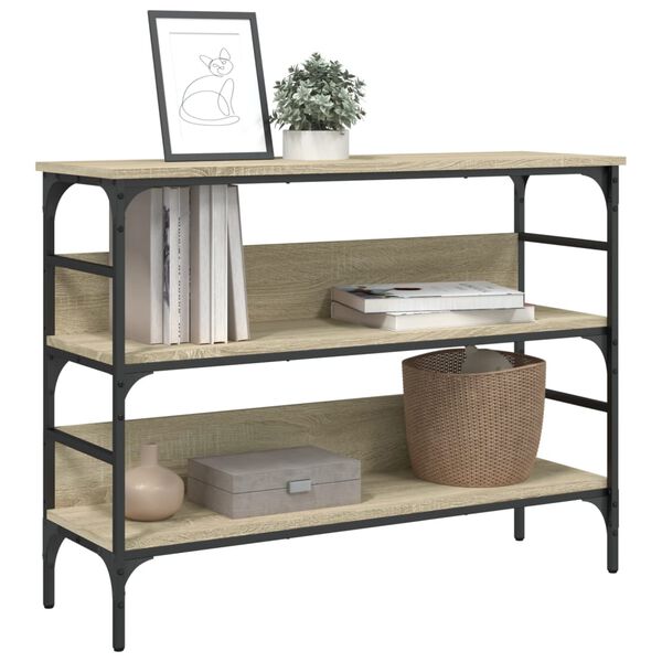 vidaXL Konsolentisch Sonoma-Eiche 100x32x75 cm Holzwerkstoff