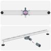 vidaXL Duschabfluss mit Glash&uuml;lle und 360&deg; Siphon Silber 100 cm