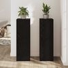 vidaXL Pflanzenst&auml;nder 2 pcs Schwarz Eichen-Optik 33 x 33 x 100 cm