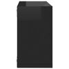 vidaXL W&uuml;rfelregale 2 Stk. Hochglanz-Schwarz 26x15x26 cm