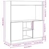 vidaXL Highboard Schwarz 92x33x100 cm Holzwerkstoff