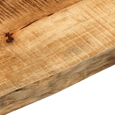 vidaXL Tischplatte 160x40x3,8 cm Baumkante Massivholz Raues Mangoholz