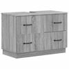 vidaXL Waschbeckenschrank HOORN Sonoma-Grau 82 x 41 x 56 cm