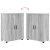 vidaXL Badezimmerschrank mit Speicher Graues Sonoma 60 x 35 x 80 cm