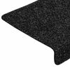vidaXL Stufenmatten Selbstklebend 30 Stk. 65x21x4 cm Schwarz Rechteckiger Rand