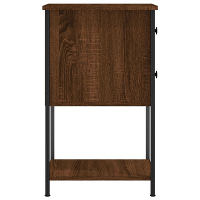 vidaXL Nachttische 2 Stk. Braun Eichen-Optik 32x42x70 cm Holzwerkstoff