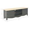vidaXL TV-Schrank Schwarz 120x30x40 cm Holz