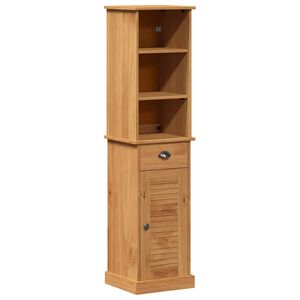 vidaXL Badezimmerm&ouml;bel-Set mit Regal VIGO 2 pcs Braun und Honigbraun