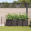 vidaXL Garten-Pflanzgef&auml;&szlig; 4 pcs Braun Stahl