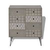 vidaXL Sideboard 8 Schubladen Grau