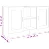 vidaXL Sideboard Wei&szlig; 120x30,5x70 cm Holzwerkstoff