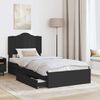 vidaXL Aufbewahrungsbett Schwarz 75 x 190 cm Holzwerkstoff