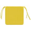 vidaXL Sitzkissen 4 pcs Helles Gelb 40 x 40 x 3 cm Stoff
