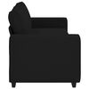 vidaXL 3-Sitzer-Sofa Schwarz 180 cm Stoff