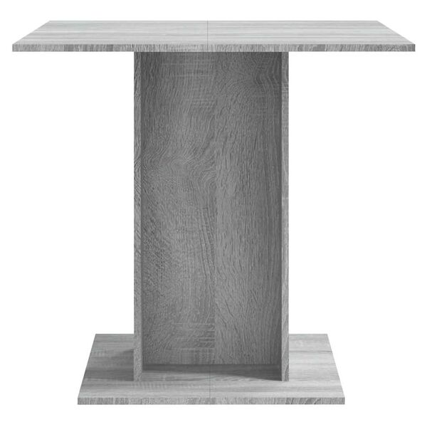 vidaXL Esstisch Grau Sonoma 80x80x75 cm Holzwerkstoff