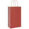 vidaXL Papiertragetaschen 250 Stk. mit Henkeln Rot 21x11x36 cm