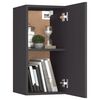 vidaXL 3-tlg. TV-Schrank-Set Grau Holzwerkstoff