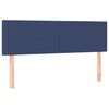 vidaXL Ottomane Bett mit Matratze & LEDs Blau 140x190 cm Stoff