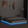 vidaXL Bettgestell mit LED Wei&szlig; 120x200 cm Holzwerkstoff