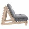 vidaXL Futon Schlafsofa mit Matratze 100x206x11 cm Massivholz Kiefer