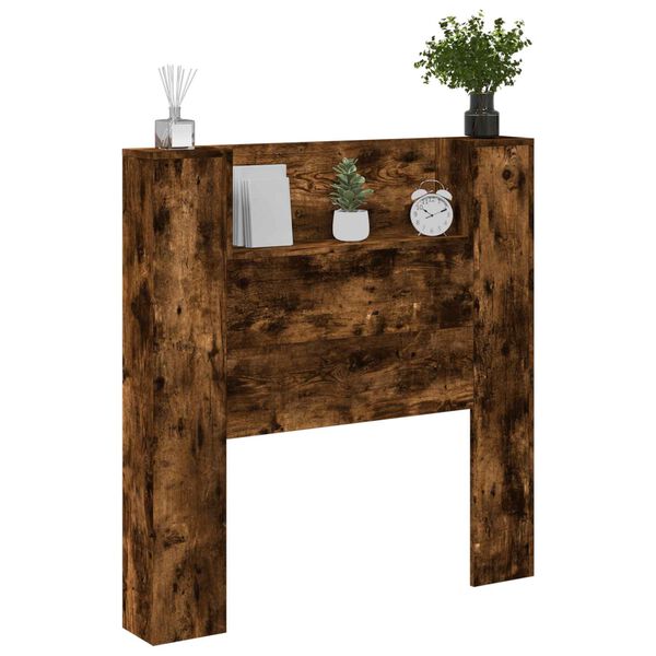 vidaXL Kopfteil Geräucherte Eiche 100 x 16,5 x 103,5 cm Holzwerkstoff