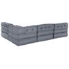 vidaXL Modulares Sofa 4 pcs Grau Stoff