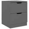 vidaXL Nachttisch Grau 40x40x50 cm Spanplatte