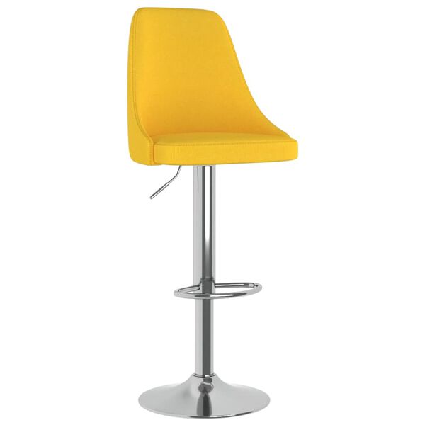 vidaXL Barhocker 2 Stk. Senfgelb Stoff