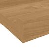 vidaXL Wandregal mit Regal 2 pcs Braun 115 x 9 x 3 cm Holzwerkstoff