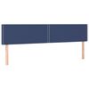 vidaXL Boxspringbett mit Matratze Blau 120x190 cm Stoff