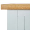 vidaXL Beistelltisch 50x32x75 cm Massivholz Eiche