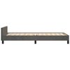 vidaXL Bettgestell ohne Matratze Dunkelgrau 100x200 cm Samt