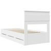 vidaXL Bettrahmen mit Schubladen Wei&szlig; 75 x 190 cm Ingenieurs Holz