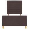 vidaXL Bettgestell mit Kopfteil Dunkelbraun 80 x 200 cm Stoff