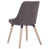 vidaXL Esszimmerst&uuml;hle 6 Stk. Taupe Stoff